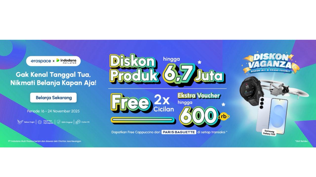 Eraspace and Indodana PayLater Renew Collaboration to Expand Convenient Access to Digital Shopping Through the Diskonvaganza Program.