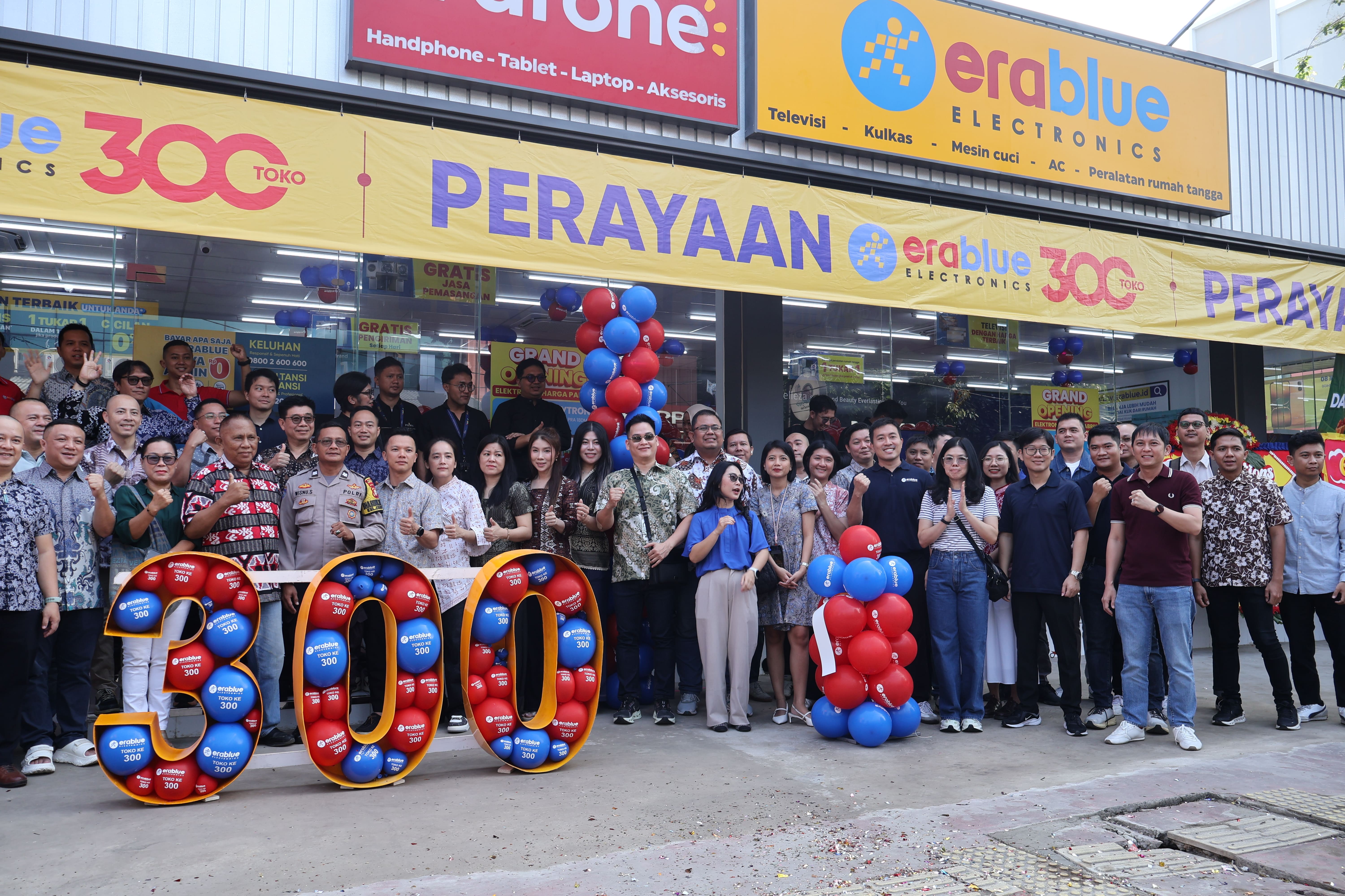 Erablue Electronics Officially Opens Its 300th Store in Cempaka Putih, Bringing “Factory Price Electronics” to Jakarta Residents